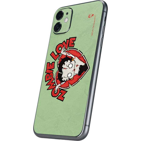 Betty Boop Zombie Love iPhone 11 Skin